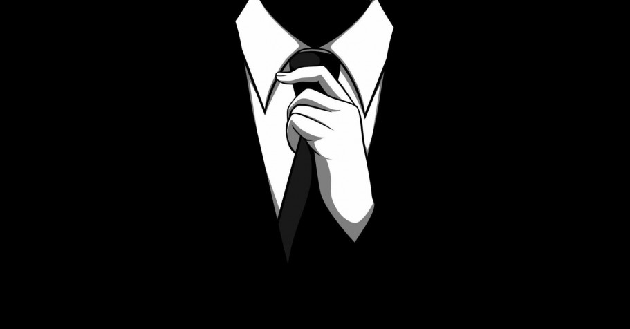 Anonymous Man Laptop Background 1920x1004px