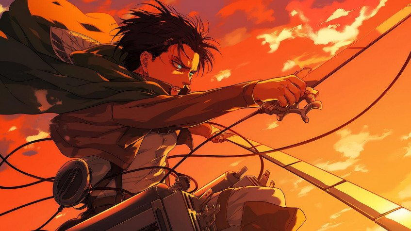 Eren Yeager Desktop HD Wallpaper 1536x864px