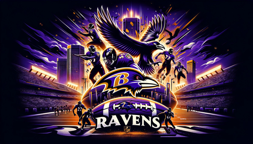 Baltimore Ravens MacBook Wallpaper 3584x2048px