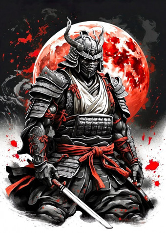 Samurai Warrior Phone HD Background 929x1300px