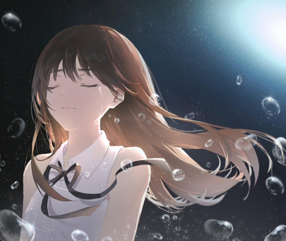 Crying Anime Desktop Wallpaper 1920x1616px