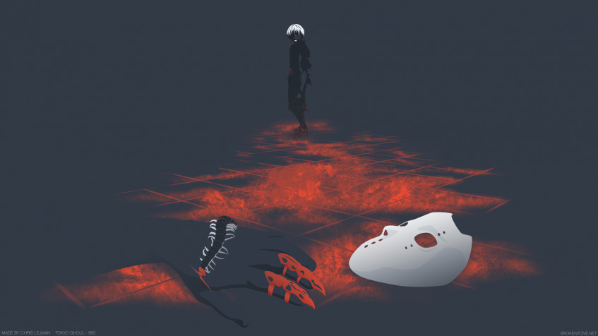 Ken Kaneki Full HD 1080p Wallpaper 1920x1080px