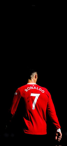 Ronaldo Black Wallpaper for Mobile 945x2048px