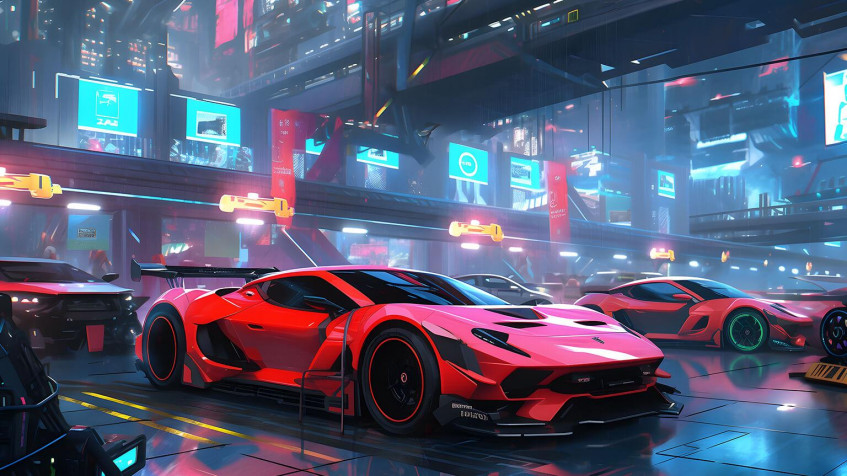 Cars HD Background 1536x864px