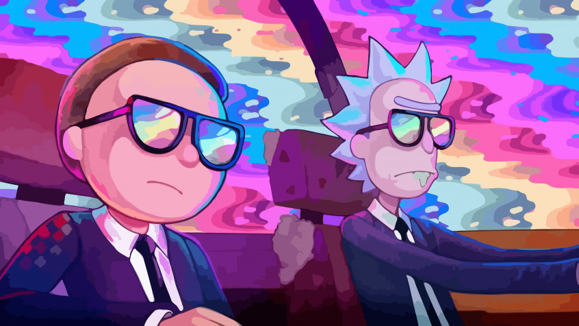 Rick And Morty Season 5 Laptop Background 8000x4500px