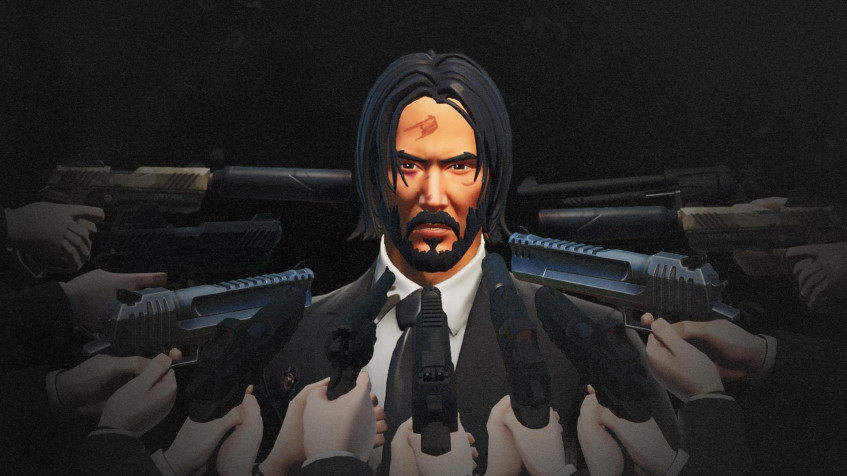 John Wick Fortnite Full HD 1080p Wallpaper 1920x1080px