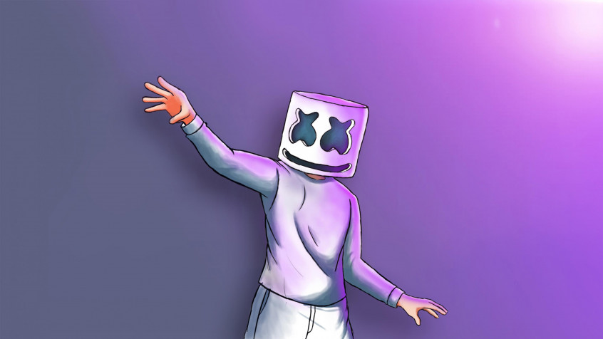 Marshmello MacBook Wallpaper 3554x1999px