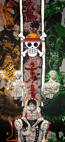 Cool One Piece iPhone 13 Mini Wallpaper 1080x2340px