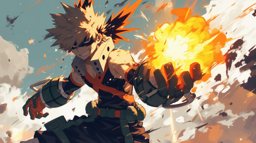 Katsuki Bakugo Wallpaper Image 2912x1632px