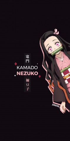 Nezuko Mobile Background 1080x2160px