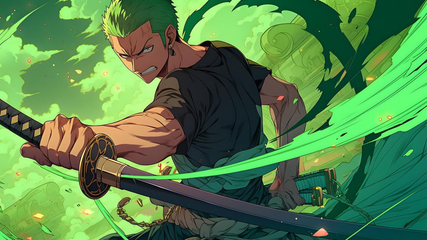 Zoro Desktop Background 1536x864px