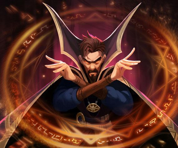 Cartoon Dr Strange Laptop Wallpaper 1920x1600px