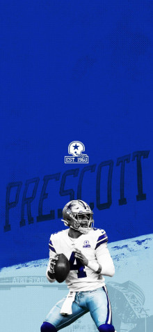 Dak Prescott iPhone Background Image 844x1827px