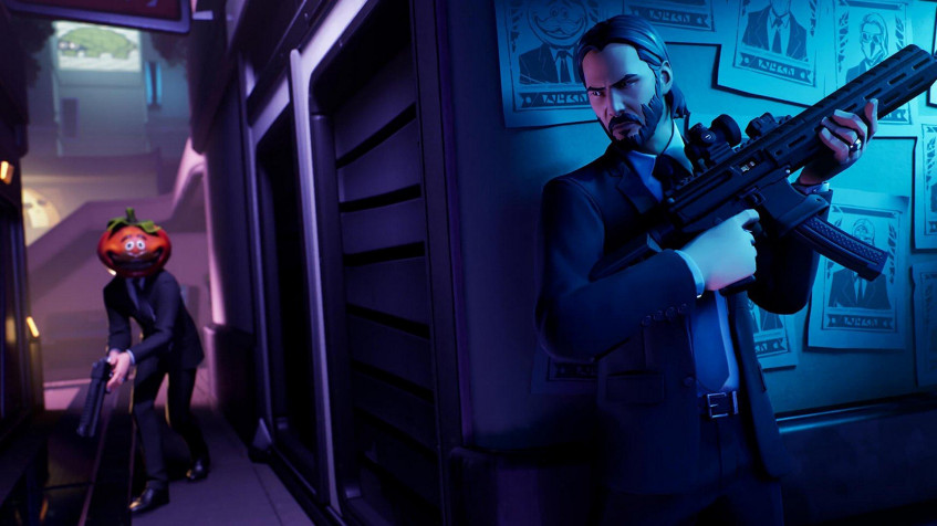 John Wick Fortnite Full HD 1080p Wallpaper 1920x1080px