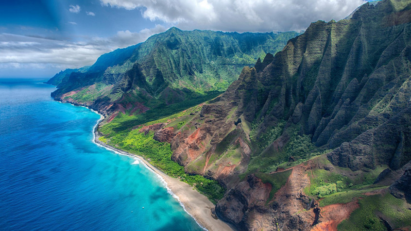 Na Pali Coast MacBook Background 2250x1266px