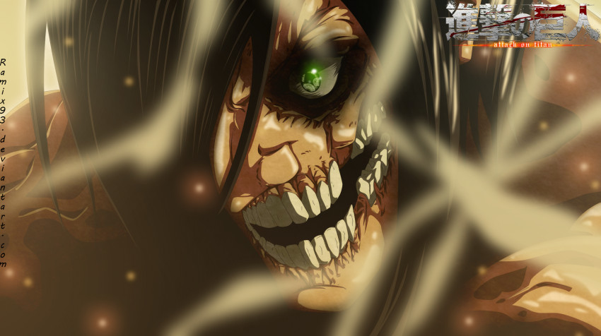 Eren Yeager Laptop Background 2000x1121px