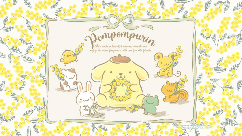 Pompompurin Background Image 1536x864px