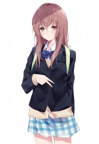 Shouko Nishimiya iPhone Wallpaper Image 1026x1488px