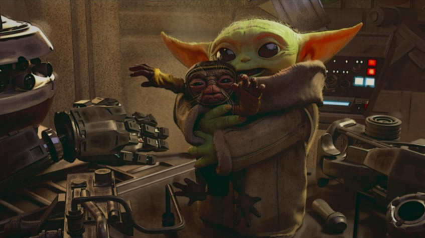 Baby Yoda Full HD 1080p Wallpaper 1920x1080px