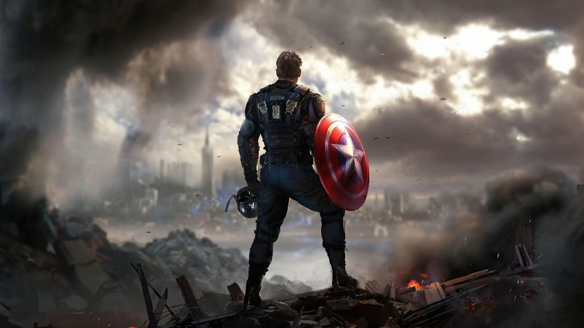 Cool Captain America 2k QHD Wallpaper 2560x1440px