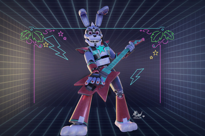 Glamrock Freddy Background Image 1620x1080px