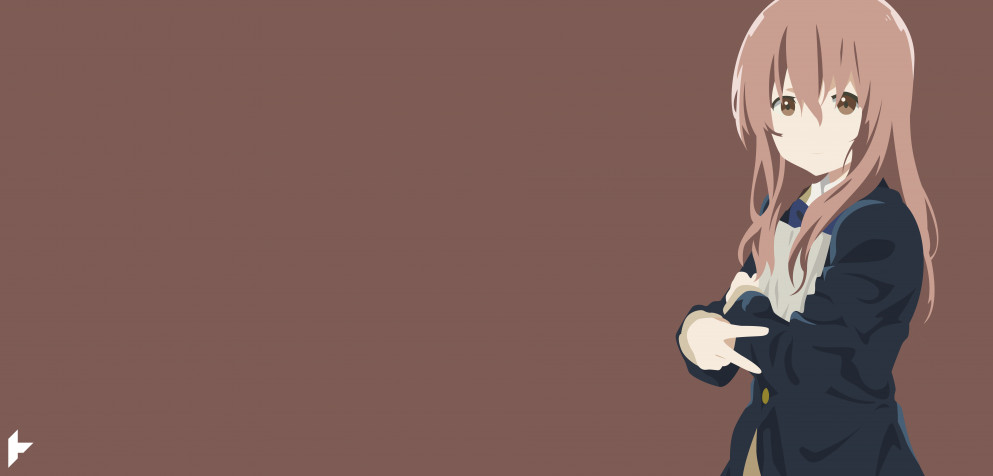 Shouko Nishimiya MacBook Wallpaper 7680x3682px