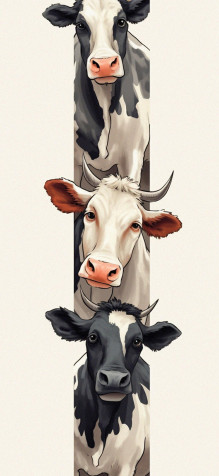 Cow Phone Wallpaper 1183x2560px