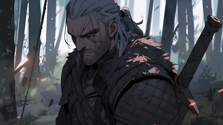 Geralt Of Rivia Desktop HD Wallpaper 1536x864px