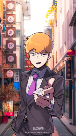 Arataka Reigen Wallpaper for Mobile 1920x3414px