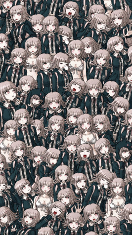 Chiaki Nanami iPhone Background 1590x2828px