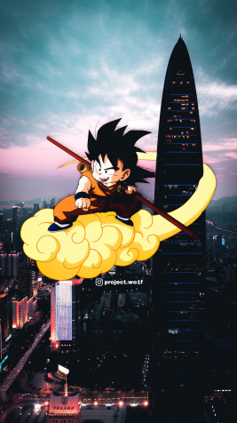 Kid Goku Mobile Background 1894x3367px