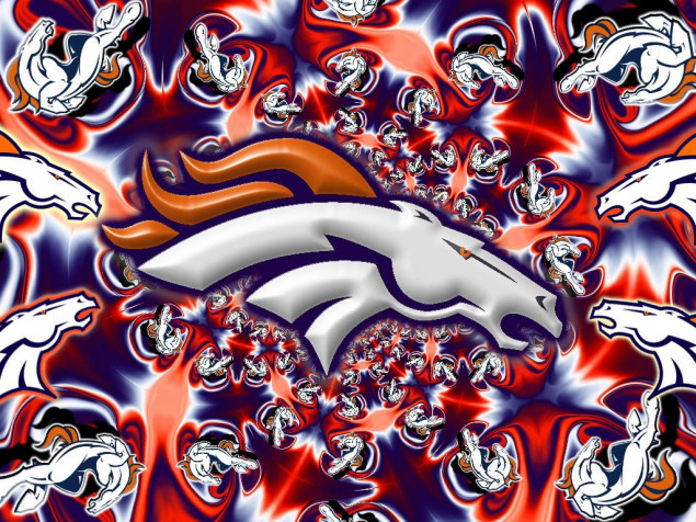 Denver Broncos Logo Laptop Wallpaper 1024x768px