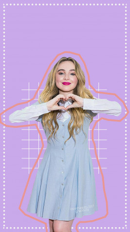 Sabrina Carpenter iPhone Wallpaper 1024x1821px