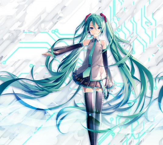 Hatsune Miku Desktop Wallpaper 1440x1280px