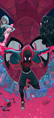 Spiderman Into The Spider Verse 2 iPhone 11 Pro Wallpaper 1125x2436px