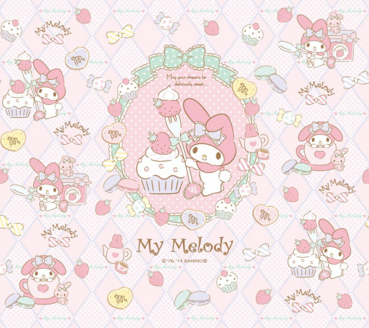 My Melody Laptop Wallpaper 1200x1068px