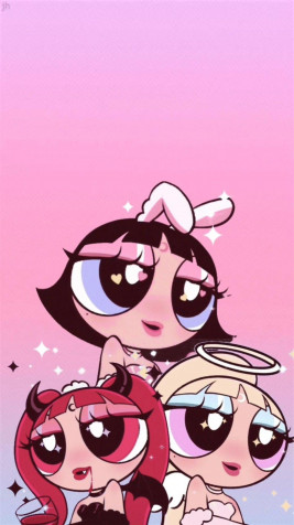 Powerpuff Girl Phone Background 1080x1920px