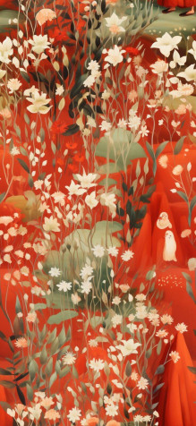 Red iPhone Background Image 736x1600px