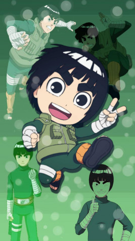 Rock Lee Mobile Background 1024x1821px