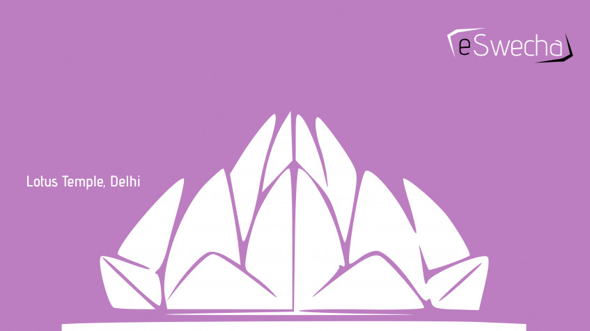 Lotus Temple HD Background 2869x1612px