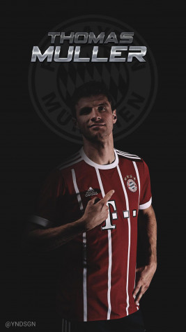 Thomas Muller iPhone Wallpaper 1024x1821px