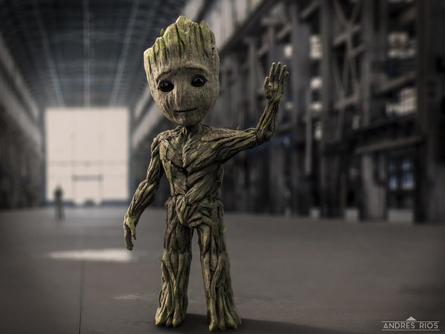 Baby Groot Desktop Background 7680x5761px