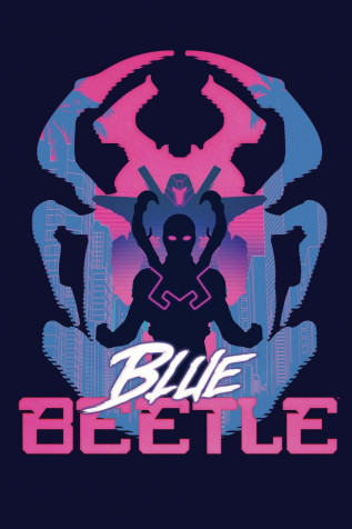 Blue Beetle iPhone Background Image 867x1300px