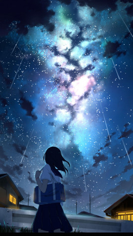 Cute Alone Anime iPhone Wallpaper 2000x3527px