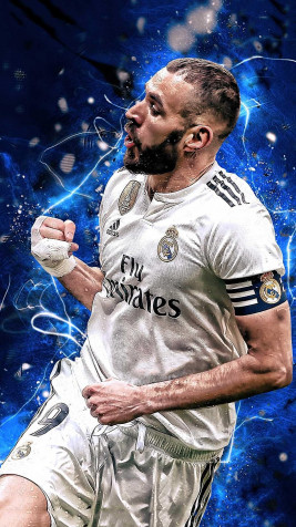 Karim Benzema iPhone Background 1080x1920px