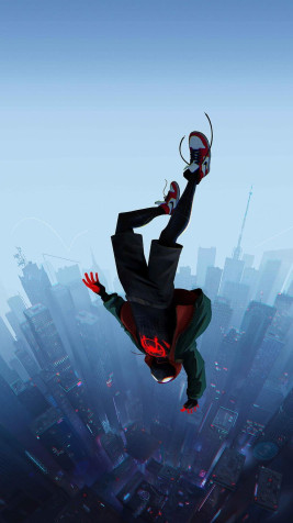 Spider Man Into The Spider Verse Mobile Background 800x1422px