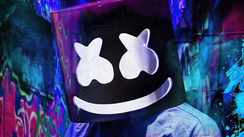 Cartoon Marshmello Full HD 1080p Wallpaper 1920x1080px