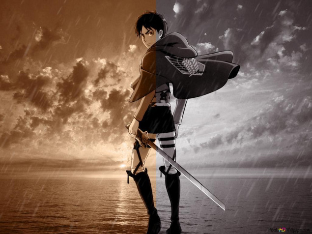 Eren Yeager MacBook Wallpaper 1024x768px