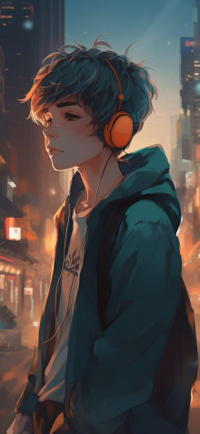 Handsome Anime Boy Android Wallpaper Image 736x1592px