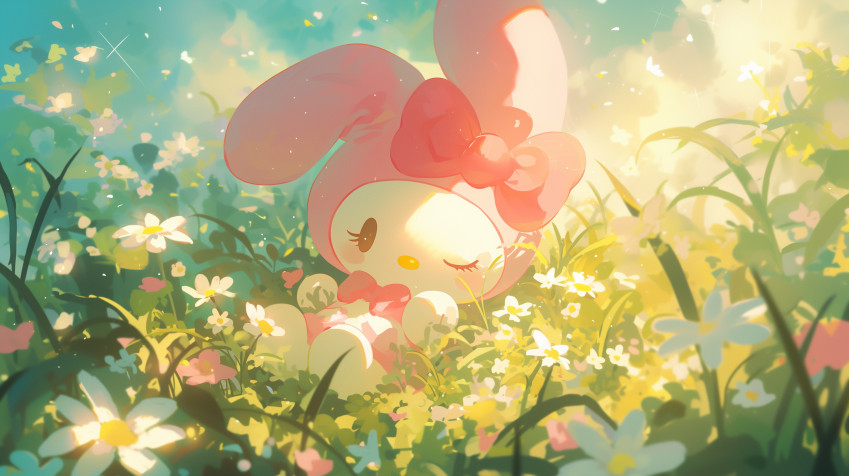 My Melody MacBook Wallpaper 2912x1632px